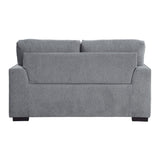 Morelia Dark Gray Loveseat by Homelegance at Eve Furniture