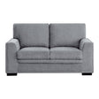 Morelia Dark Gray Loveseat by Homelegance at Eve Furniture