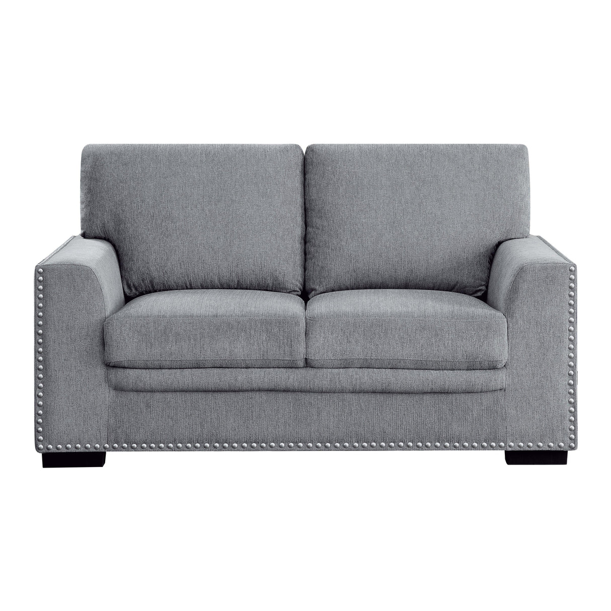 Morelia Dark Gray Loveseat by Homelegance at Eve Furniture