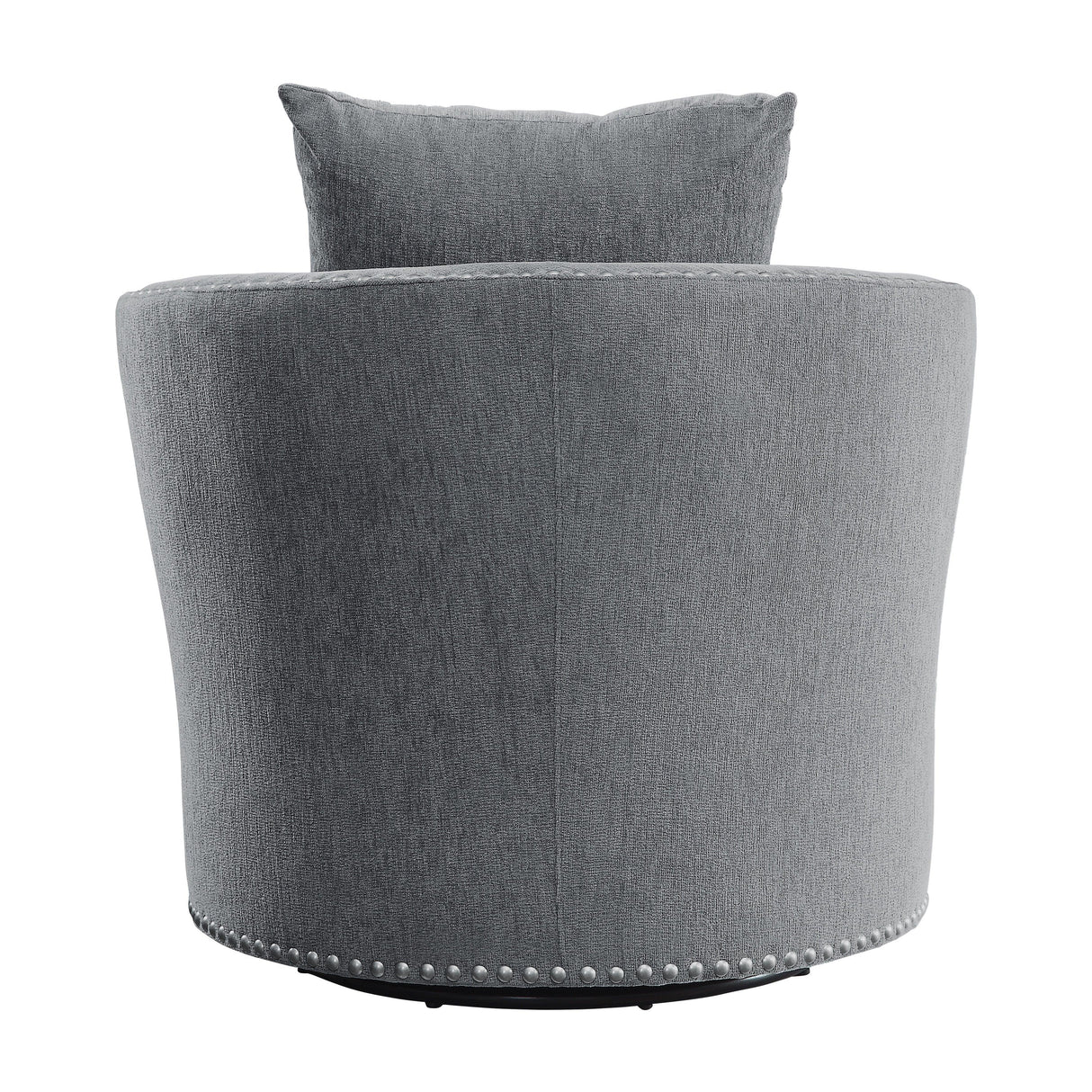 Morelia Dark Gray Swivel Chair by Homelegance at Eve Furniture