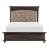 Motsinger Brown Queen Upholstered Panel Bed by Homelegance at Eve Furniture