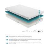 MT-G06T 6" Twin Gel-Infused Memory Foam Mattress by Homelegance at Eve Furniture