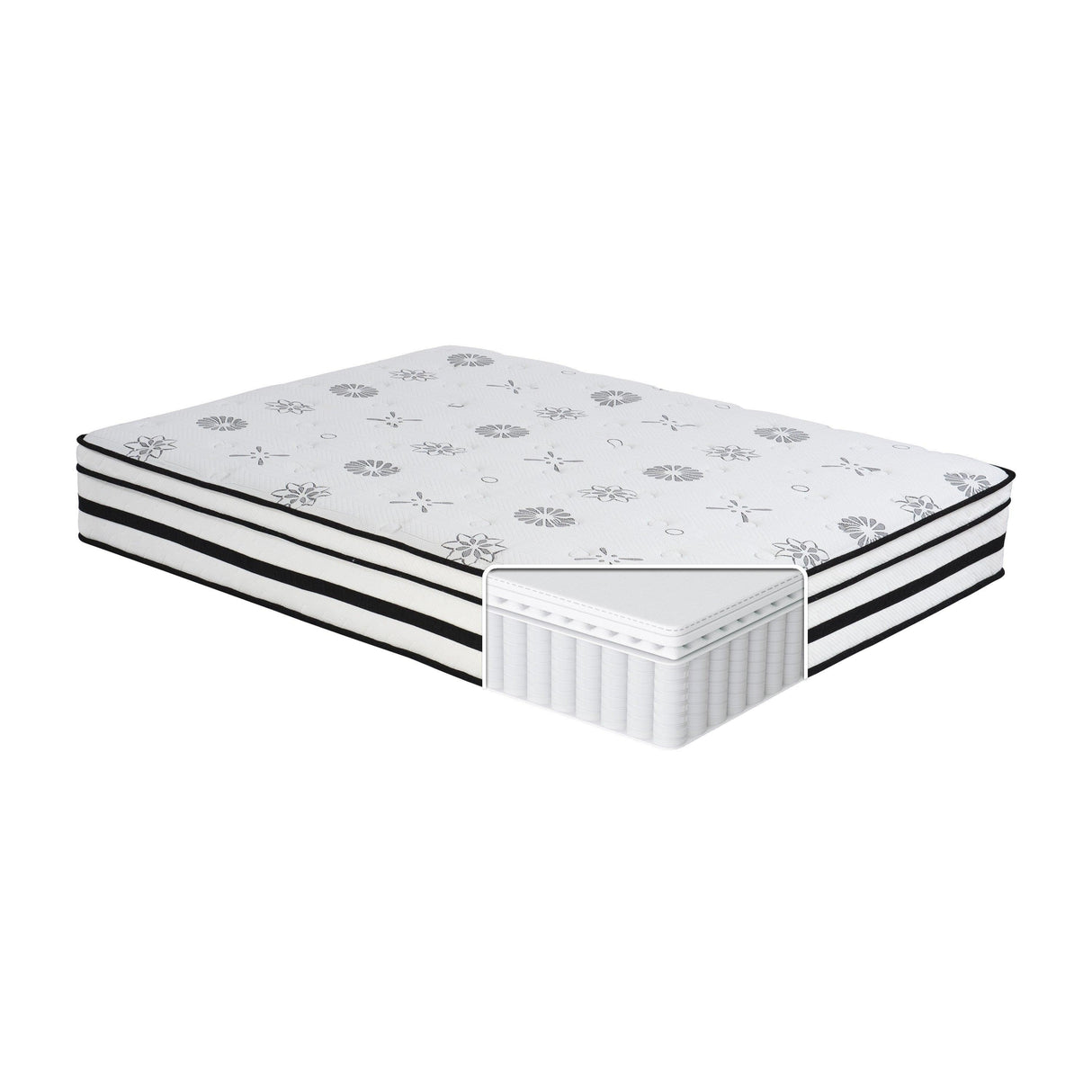 MT-PH12Q 12" Queen Hybrid Mattress by Homelegance at Eve Furniture
