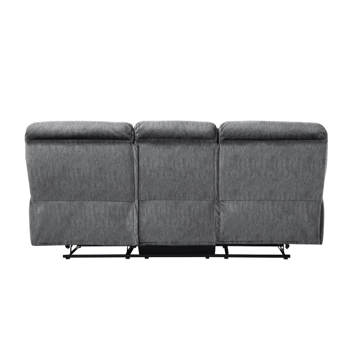 Muirfield Gray Double Reclining Sofa by Homelegance at Eve Furniture