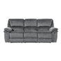 Muirfield Gray Double Reclining Sofa by Homelegance at Eve Furniture