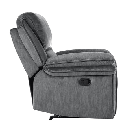 Muirfield Gray Reclining Chair by Homelegance at Eve Furniture
