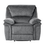 Muirfield Gray Reclining Chair by Homelegance at Eve Furniture