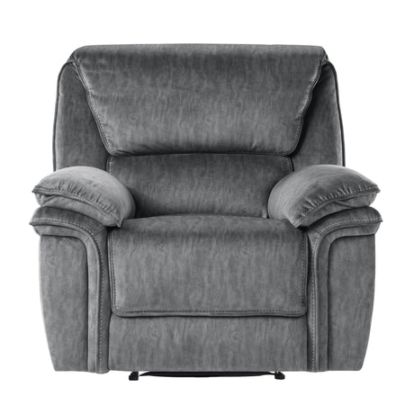 Muirfield Gray Reclining Chair by Homelegance at Eve Furniture