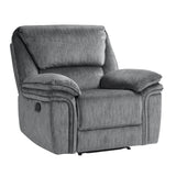 Muirfield Gray Reclining Chair by Homelegance at Eve Furniture