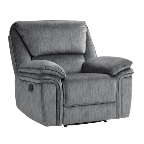 Muirfield Gray Reclining Chair by Homelegance at Eve Furniture