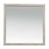 Nashville Antique White/Brown Mirror (Mirror Only) by Homelegance at Eve Furniture