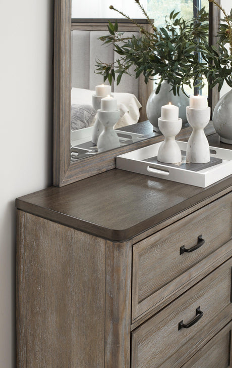 Newell Light Brown Mirror (Mirror Only) by Homelegance at Eve Furniture