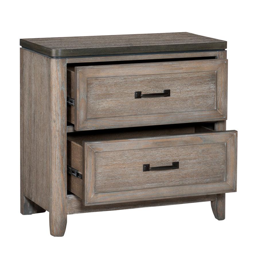 Newell Light Brown Nightstand by Homelegance at Eve Furniture