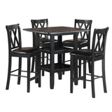 Norman Black 5-Piece Counter Height Set by Homelegance at Eve Furniture