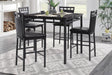 Olney Black/Dark Brown 5-Piece Counter Height Set by Homelegance at Eve Furniture