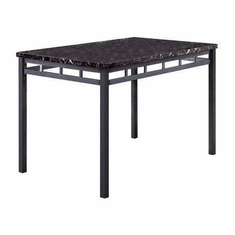 Olney Black/Dark Brown 5-Piece Dining Set by Homelegance at Eve Furniture