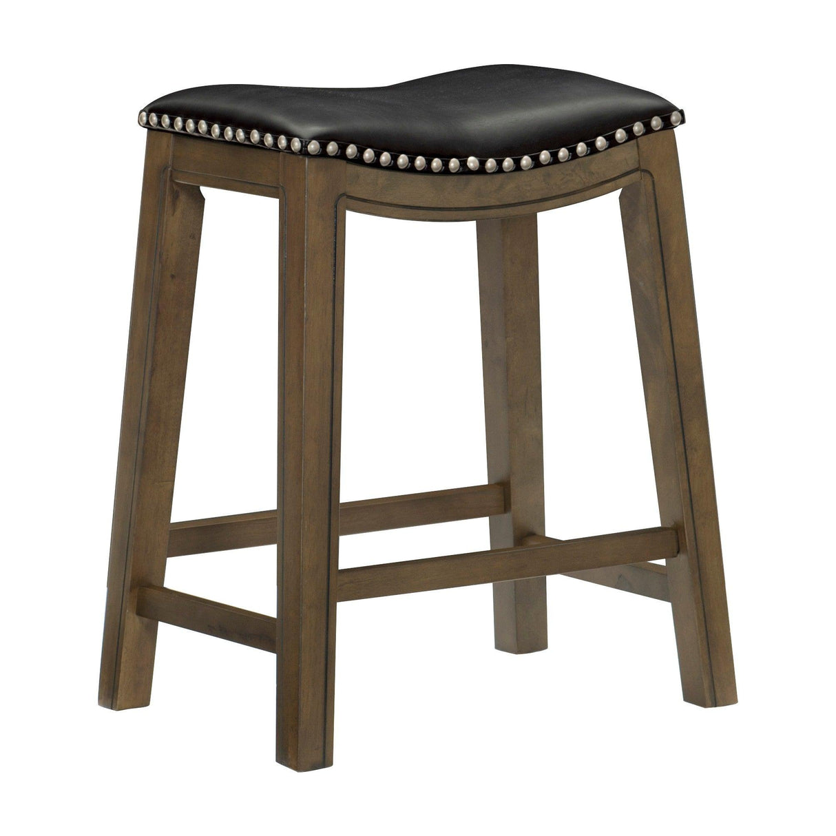 Ordway Black/Brown Counter Height Stool, Black by Homelegance at Eve Furniture
