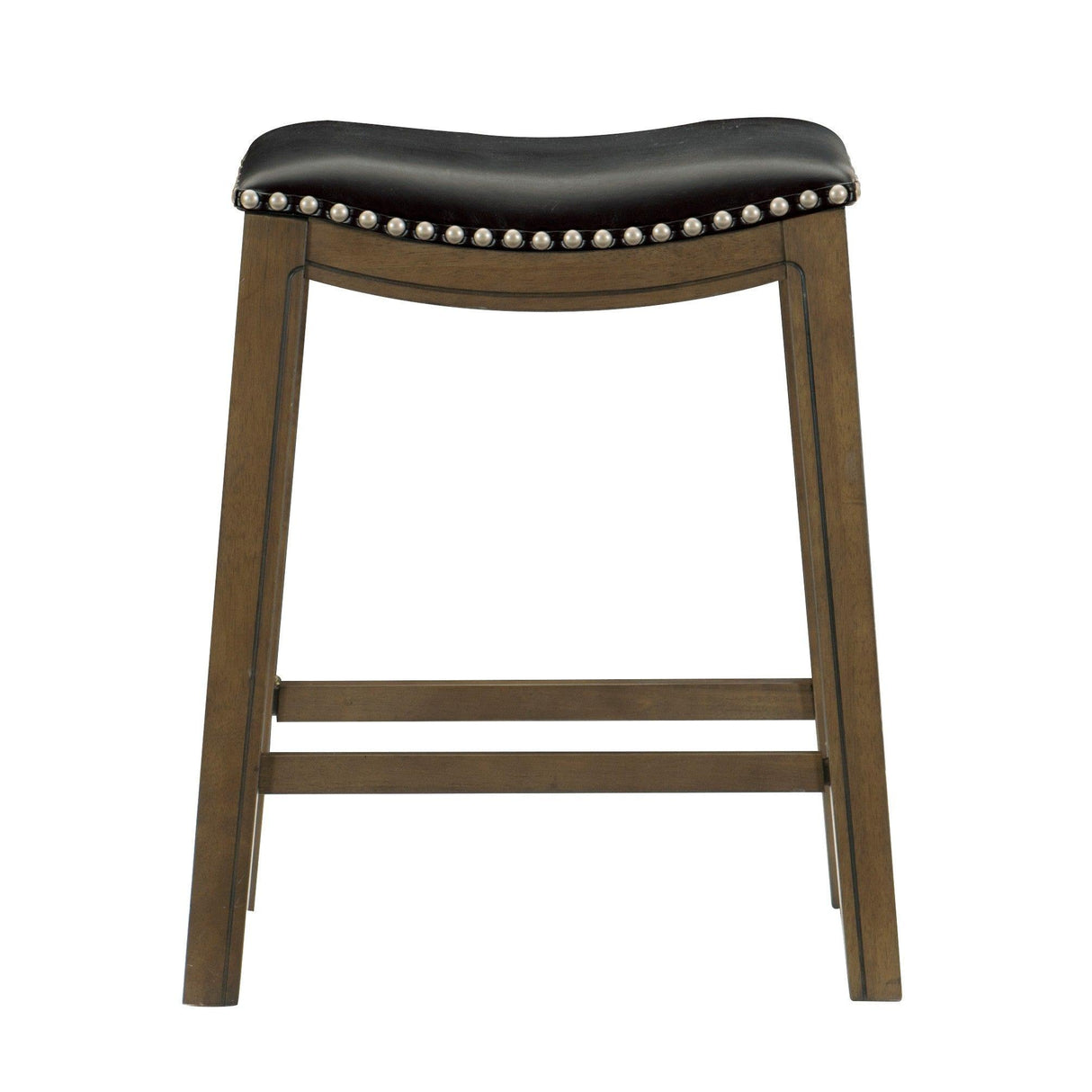 Ordway Black/Brown Counter Height Stool, Black by Homelegance at Eve Furniture