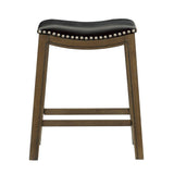 Ordway Black/Brown Counter Height Stool, Black by Homelegance at Eve Furniture