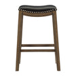 Ordway Black/Brown Pub Height Stool, Black by Homelegance at Eve Furniture
