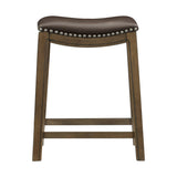 Ordway Brown/Brown Counter Height Stool, Brown by Homelegance at Eve Furniture