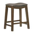 Ordway Gray/Brown Counter Height Stool, Gray by Homelegance at Eve Furniture