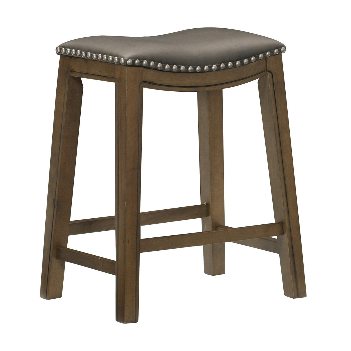 Ordway Gray/Brown Counter Height Stool, Gray by Homelegance at Eve Furniture
