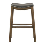 Ordway Gray/Brown Pub Height Stool, Gray by Homelegance at Eve Furniture