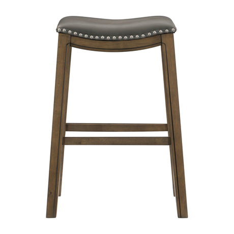 Ordway Gray/Brown Pub Height Stool, Gray by Homelegance at Eve Furniture