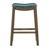 Ordway Green/Brown Pub Height Stool, Green by Homelegance at Eve Furniture
