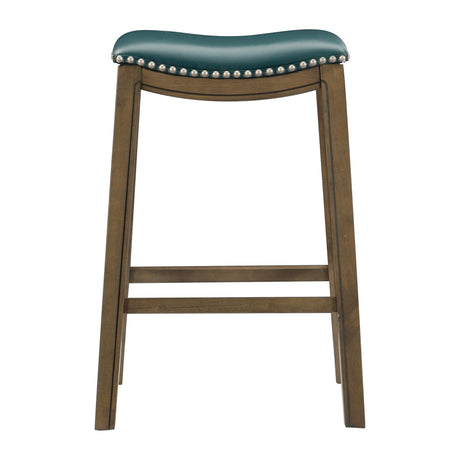 Ordway Green/Brown Pub Height Stool, Green by Homelegance at Eve Furniture