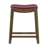 Ordway Red/Brown Counter Height Stool, Red by Homelegance at Eve Furniture
