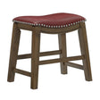 Ordway Red/Brown Dining Stool, Red by Homelegance at Eve Furniture
