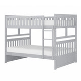 Orion Gray Full/Full Bunk Bed by Homelegance at Eve Furniture