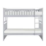 Orion Gray Full/Full Bunk Bed by Homelegance at Eve Furniture