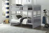 Orion Gray Full/Full Bunk Bed by Homelegance at Eve Furniture