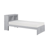 Orion Gray Twin Bookcase Bed by Homelegance at Eve Furniture