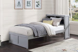 Orion Gray Twin Bookcase Bed by Homelegance at Eve Furniture