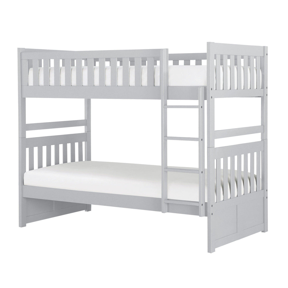 Orion Gray Twin/Twin Bunk Bed by Homelegance at Eve Furniture