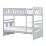 Orion Gray Twin/Twin Bunk Bed by Homelegance at Eve Furniture