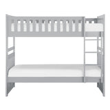 Orion Gray Twin/Twin Bunk Bed by Homelegance at Eve Furniture