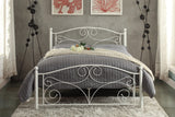Pallina White Full Metal Platfom Bed by Homelegance at Eve Furniture