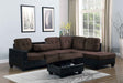 Park Place Brown Sectional with Storage Ottoman [Special Price] by New Era Innovations at Eve Furniture