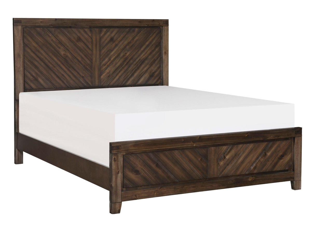 Parnell Rustic King Panel Bed by Homelegance at Eve Furniture