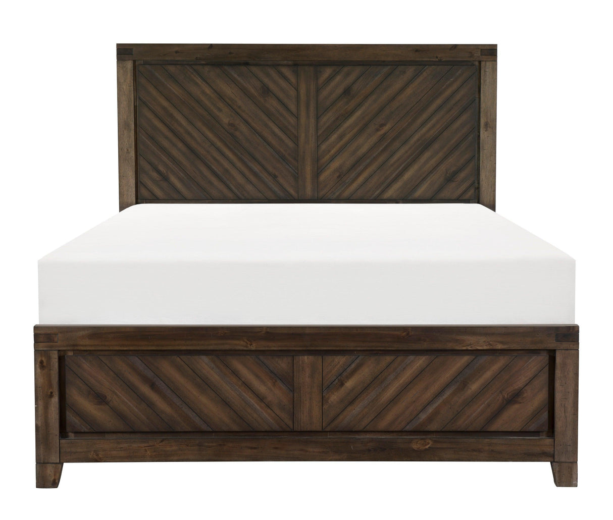 Parnell Rustic King Panel Bed by Homelegance at Eve Furniture