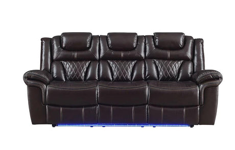 Party Time Brown 3-Piece Power Reclining Living Room Set by New Era Innovations at Eve Furniture