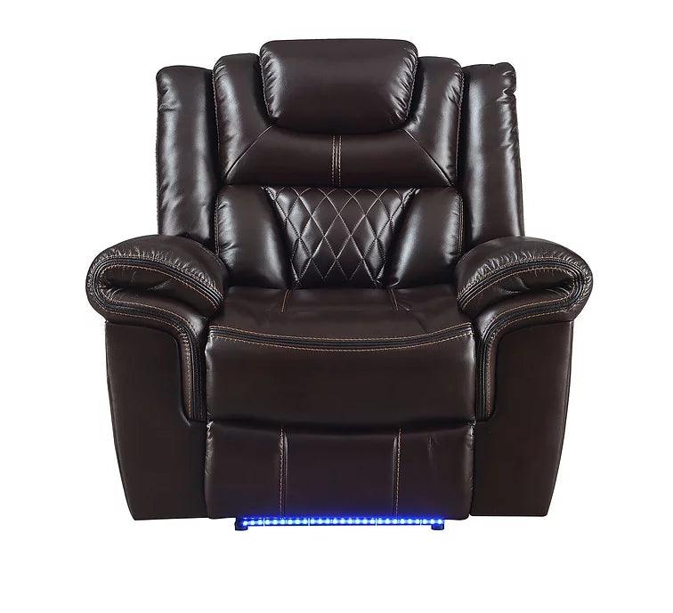 Party Time Brown 3-Piece Power Reclining Living Room Set by New Era Innovations at Eve Furniture