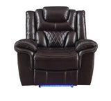 Party Time Brown 3-Piece Power Reclining Living Room Set by New Era Innovations at Eve Furniture