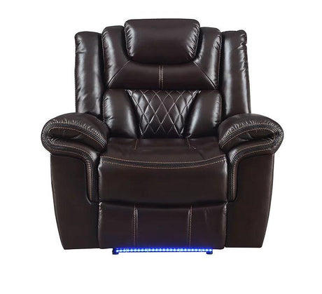 Party Time Brown 3-Piece Power Reclining Living Room Set by New Era Innovations at Eve Furniture