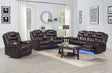 Party Time Brown 3-Piece Power Reclining Living Room Set by New Era Innovations at Eve Furniture
